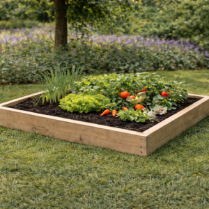 Rough Sawn Raised Bed Frames for Garden Planting- 20cm high - 2 lengths